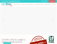 Tablet Screenshot of nomilinea.mx